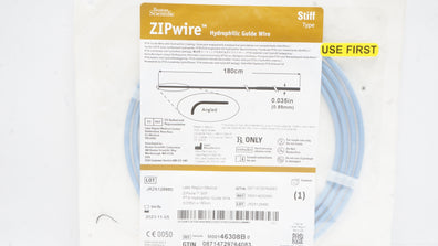 Boston Scientific M00146308B0 ZIPwire Hydrophilic Guide Wire 180cm x 0.035inch(x)